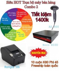 Combo 2 – Trọn bộ phần mềm quản lý VinshopPro1 + máy bán hànG 3.250K Tiết kiệm 1400K